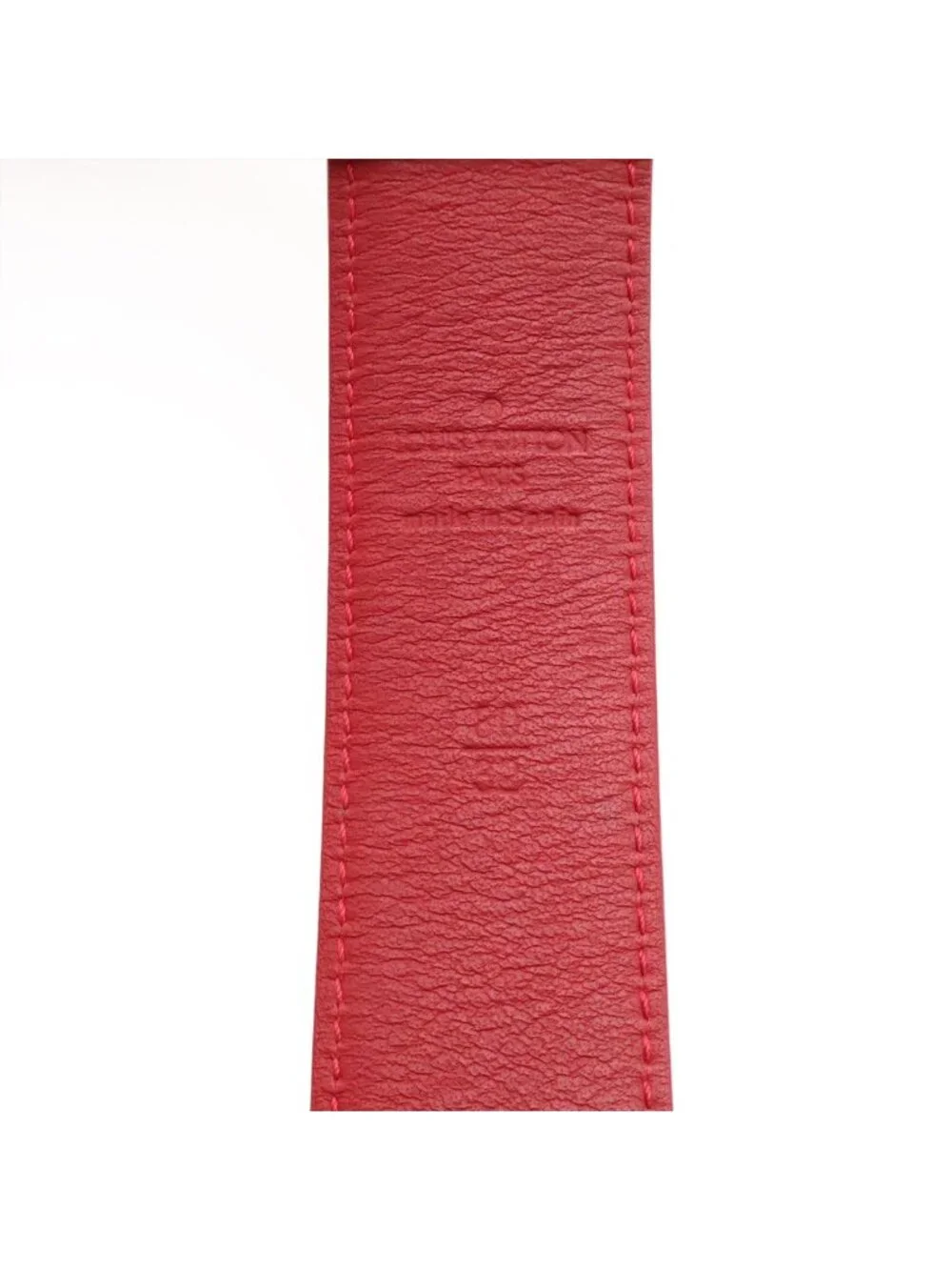 Louis Vuitton Monogram Multicolor Ceinture Carre Belt Leather Blanc White 80